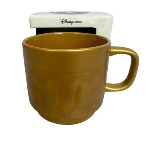 Disney Store Mickey Mouse Memories Stackable Mug Gold February Limited Edition
